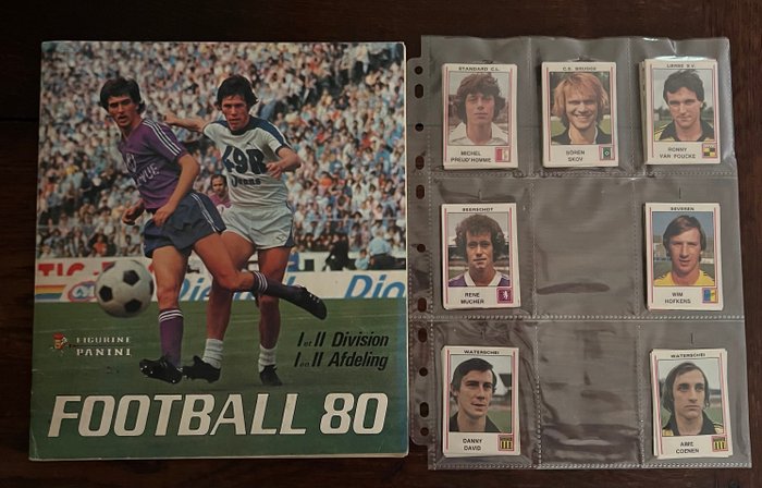 Panini - Football 80 Belgium - Complete album + 70 Loose stickers