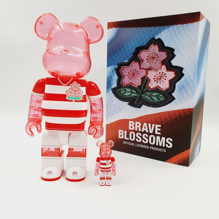 Medicom Toy - Be@rbrick 400% 100%"The Brave Blossom" sReadies Rugby Japan National Team world cup 2019