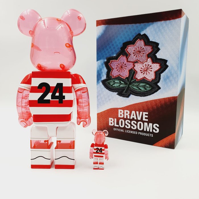 Medicom Toy - Be@rbrick 400% 100%"The Brave Blossom" sReadies Rugby Japan National Team world cup 2019