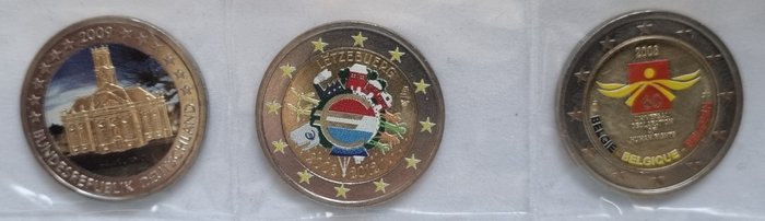 Europa. 2 Euro 2004/2015 (20 verschillende)  (Ingen mindstepris)