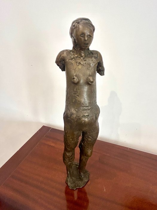 Stefania Bragaglia Guidi (1929) - Skulptur, Panomo Figura o Effige di Donna, 1963 - 45 cm - Bronze - 1963