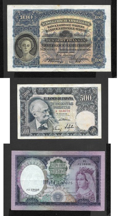 Verden. - 3 banknotes - various dates