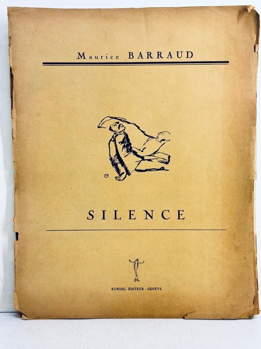 Maurice Barraud - Silence [ EO Album de 14 Lithos contre les horreurs de la guerre ] - 1916