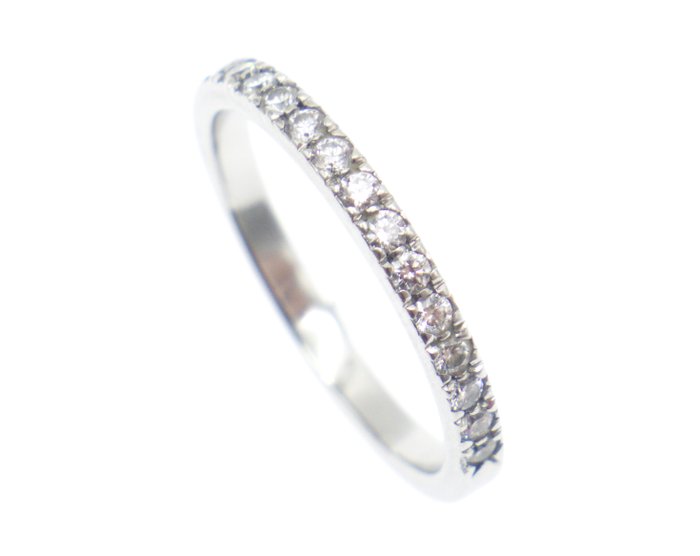 Ingen mindstepris - Tiffany  Co. - Ring - Soleste Half Eternity Ring Diamonds Platinum 950 Platin