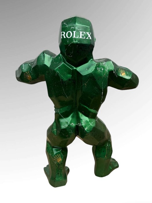 AmsterdamArts - Fisty Rolex metallic Gorilla statue