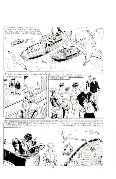 Diso, Roberto - 3 Original page - Mister No #221 - "Abissi" - 1993