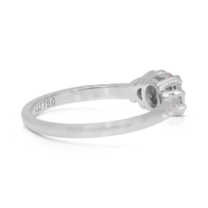 Ring - 18 kraat Hvidguld -  0.75ct. tw. Diamant (Natur) - Diamant - Top Diamond DIF