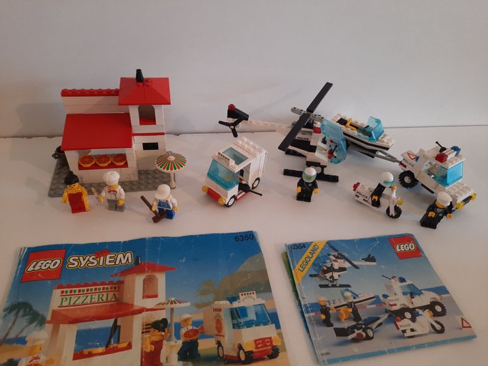 Lego - Classic Town - 6350+6354 - Pizza To Go+Pursuit Squad