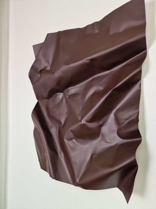 José Soler Art - Steel Silk. Chocolate (Wall Sculpture)