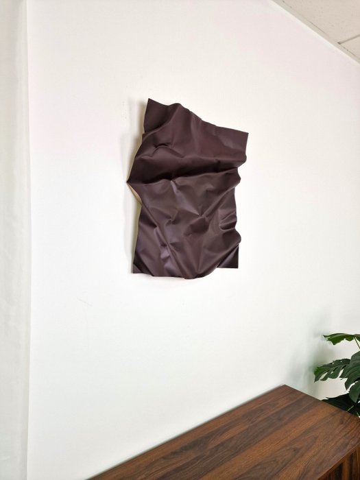 José Soler Art - Steel Silk. Chocolate (Wall Sculpture)