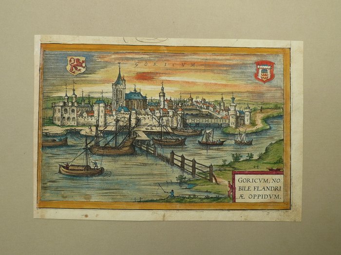 Holland - Gorinchem; G. Braun. F. Hogenberg - Goricum - 1581-1600