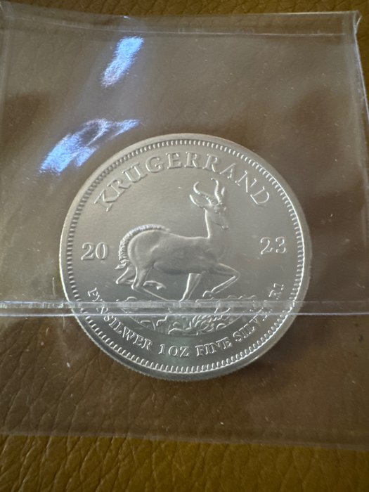 Sydafrika. 1 Rand 2023  "African Buffalo", 1 Oz (.999) mit Rahmen  (Ingen mindstepris)