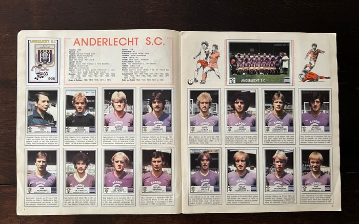 Panini - Football 82 Belgium - 1 Complete Album