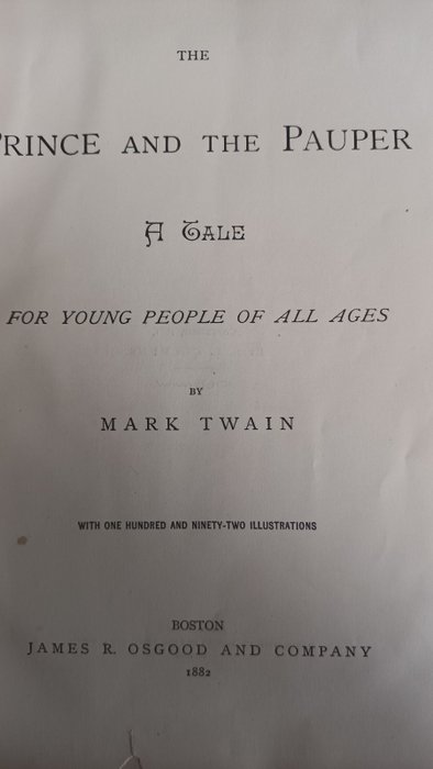 Mark Twain - The Prince and the Pauper - 1882