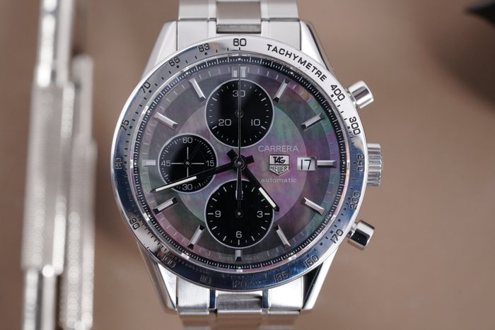 TAG Heuer - Carrera Calibre 16 Chronograph MoP Dial - CV201P - Mænd - 2011-nu