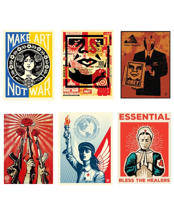 Shepard Fairey (OBEY) - OBEY Art Poster Set - 2000'erne