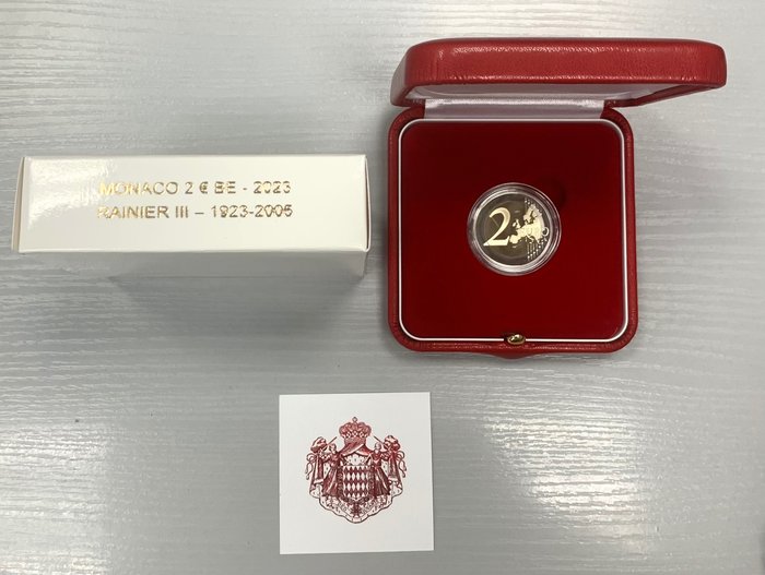 Monaco 2 Euro 2023 "Rainier III" Proof