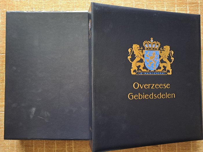 Hollandske Antiller og Curacao  - Samling i Davo de Luxe del 3 med cover.