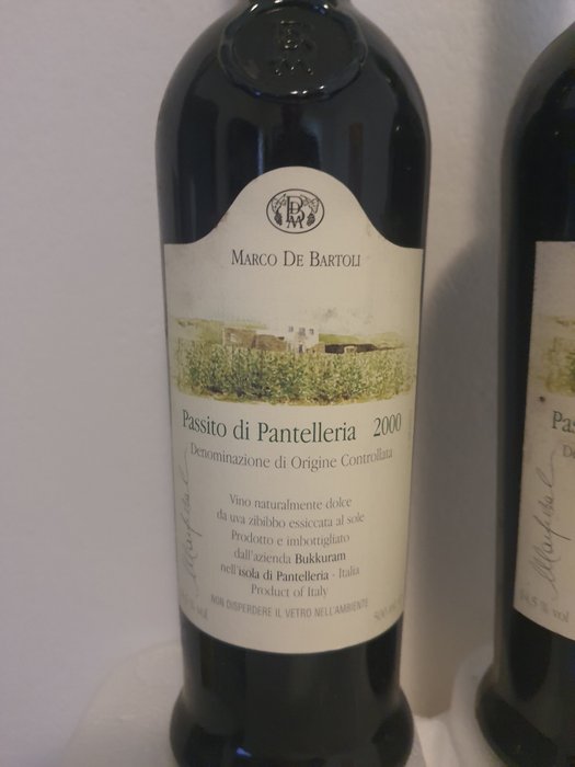 2000 Marco De Bartoli, Bukkuram Passito di Pantelleria - Sicilien DOC - 2 Jennies (0,5 L)