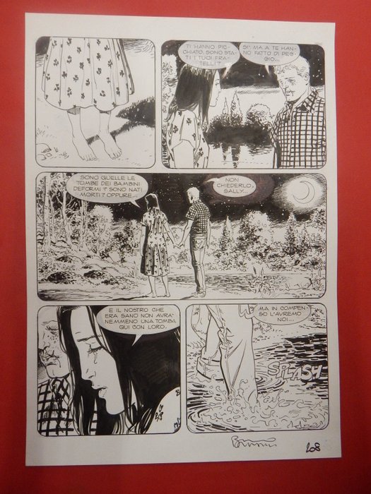 Brindisi Bruno - 2 Original page - Dylan Dog Gigante #18 - "Tueentoun" - 2009