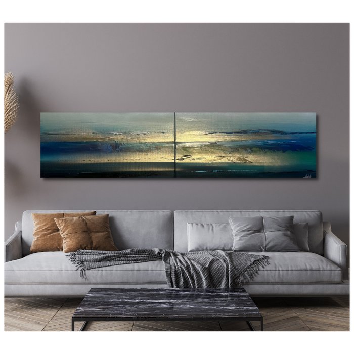 Anderle - Between clouds and ocean V - Diptych - XXL