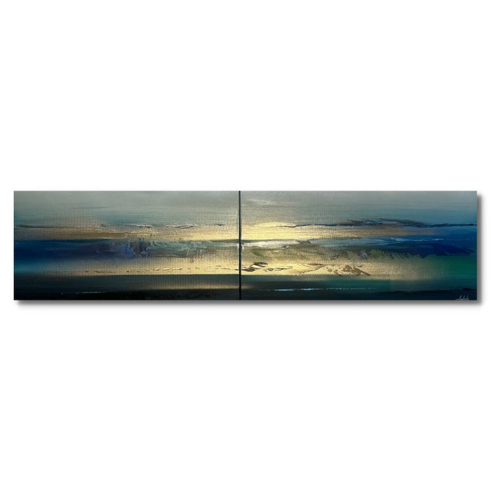 Anderle - Between clouds and ocean V - Diptych - XXL