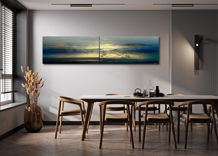 Anderle - Between clouds and ocean V - Diptych - XXL