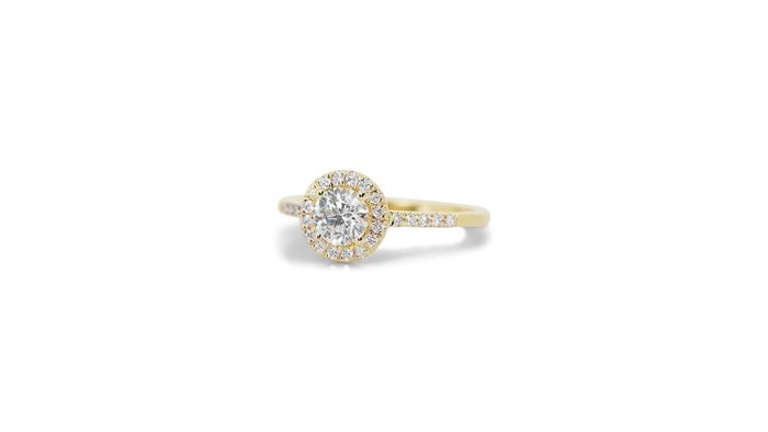 Ring - 18 kraat Gulguld -  0.95ct. tw. Diamant (Natur) - Diamant