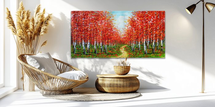 CleliaArt - Autumn Birch Path