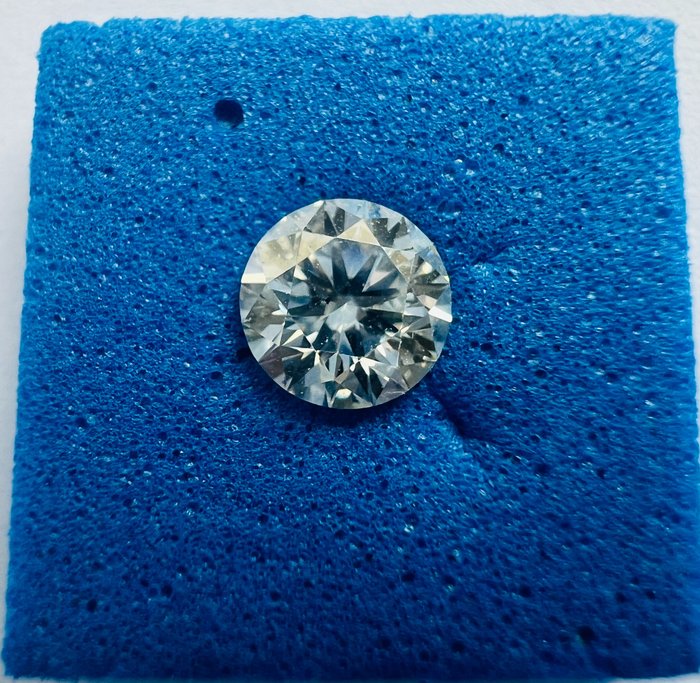 Ingen mindstepris - 1 pcs Diamant  (Natur)  - 0.41 ct - Rund - H - SI1 - International Gemological Institute (IGI) - *3EX Ingen*