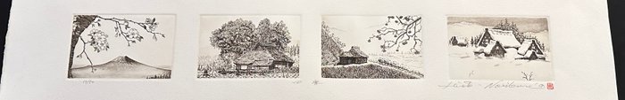 "Four Seasons" in Japan 四季 - XLarge size, Extreme Limited 18/50, First time on Catawiki - Norikane Hiroto 乗兼広人 (b 1949) - Japan