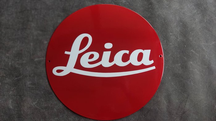 Leica - Photo Leica Camera enamel sign Emailschild Emaille Schild