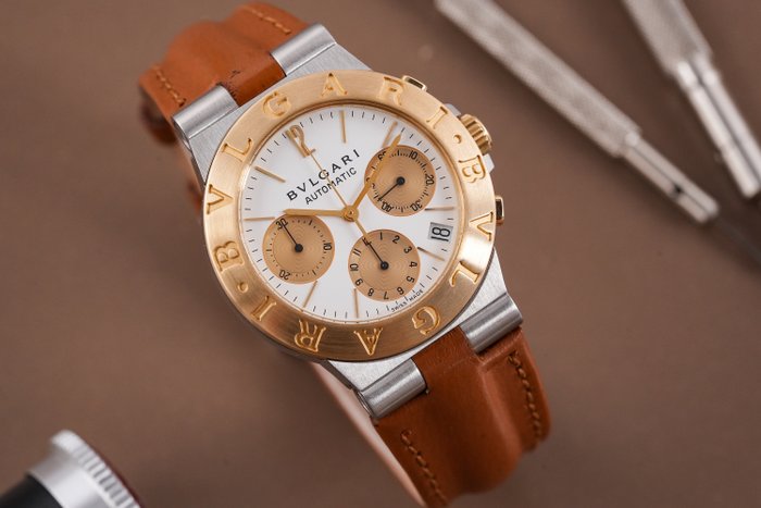 Bvlgari - Diagono Chronograph - CH 35 SG - Mænd - 1990-1999