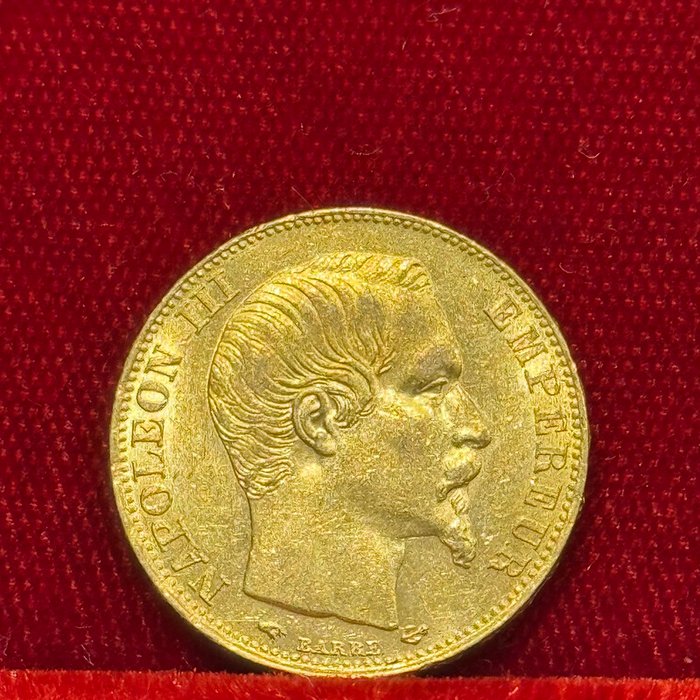 6,45 grams - Guld 900 - 20 Francs Napoleon III