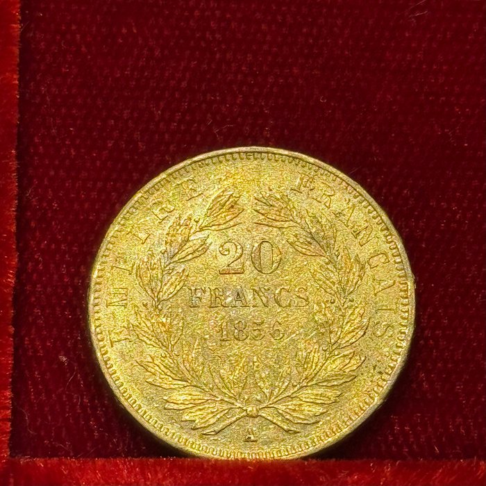 6,45 grams - Guld 900 - 20 Francs Napoleon III