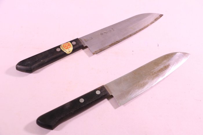 "刀 KATANA" kitchen knife , 三徳 Santoku - Køkkenkniv - Kitchen knife set - Stål - Japan