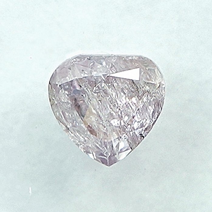 1 pcs Diamant  (Naturfarvet)  - 0.21 ct - Pære - Fancy light Lille nuance Lyserød - I3 - International Gemological Institute (IGI)