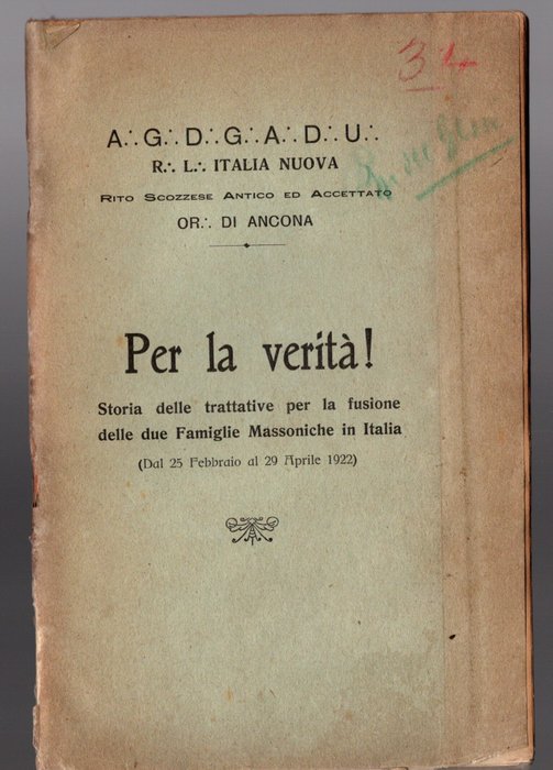 Various - Per la verità ! Storie delle trattative per la fusione delle due - 1922-1961