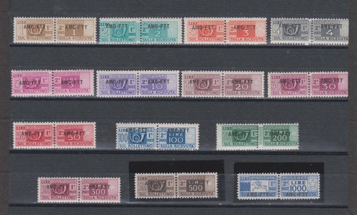 Triest - Zone A 1949/1953 - Nye postpakker MNH** - Sassone n.13/26