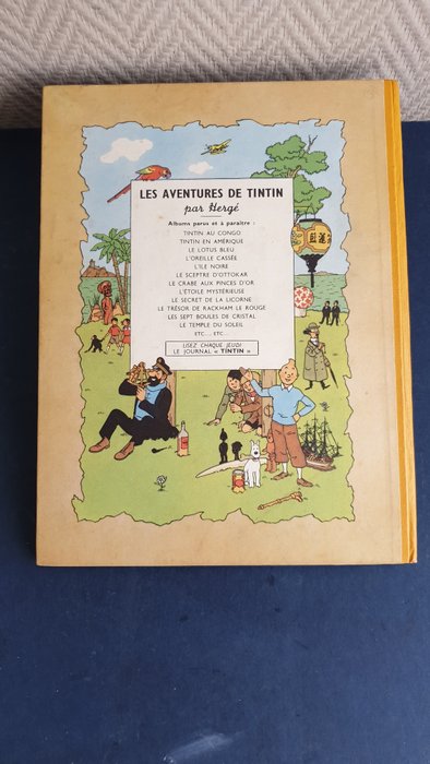 Tintin T14 - Le temple du soleil (B3) - C - 1 Album - Første udgave - 1949