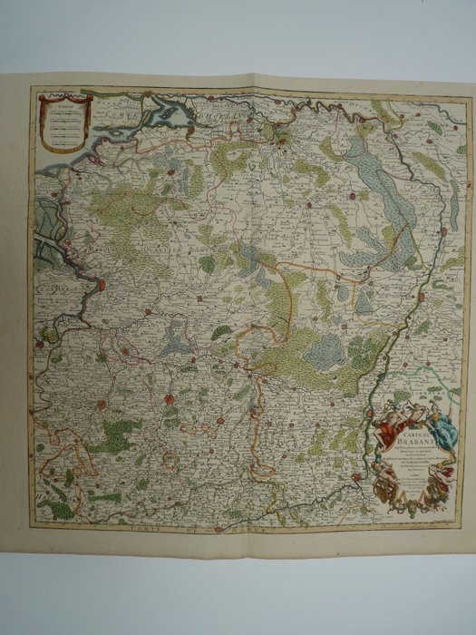 Holland - Brabant / Limburg / Maastricht / Breda / Den Bosch / Leuven / Bruxelles; Ph. Buache - Carte du Brabant - 1781-1800