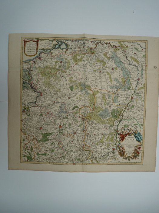 Holland - Brabant / Limburg / Maastricht / Breda / Den Bosch / Leuven / Bruxelles; Ph. Buache - Carte du Brabant - 1781-1800