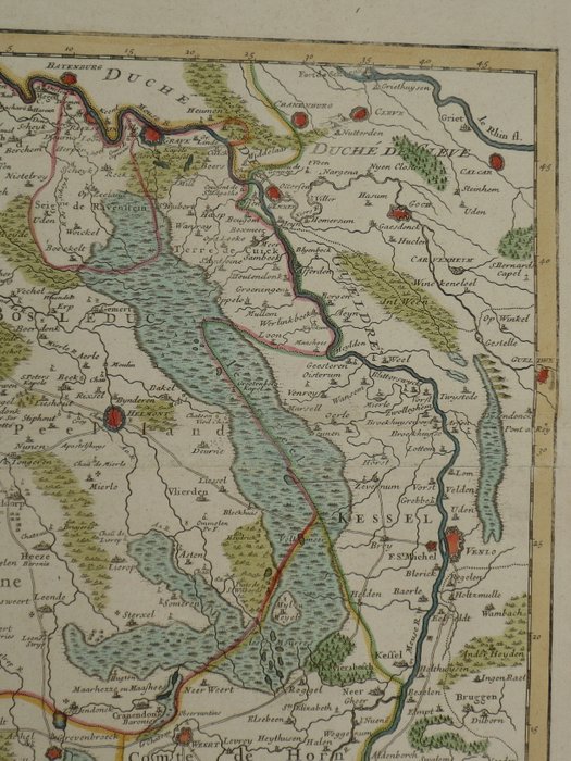 Holland - Brabant / Limburg / Maastricht / Breda / Den Bosch / Leuven / Bruxelles; Ph. Buache - Carte du Brabant - 1781-1800