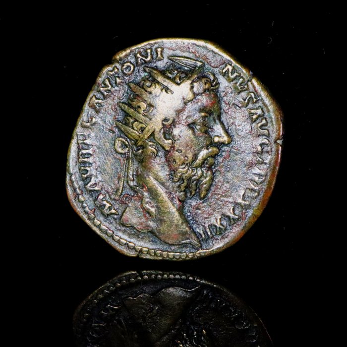 Romarriket. Marcus Aurelius (AD 161-180). Dupondius Rome - Aequitas standing (Scarce)  (Ingen mindstepris)