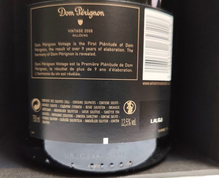 2008 Dom Pérignon - Champagne Brut - 1 Flaske (0,75L)