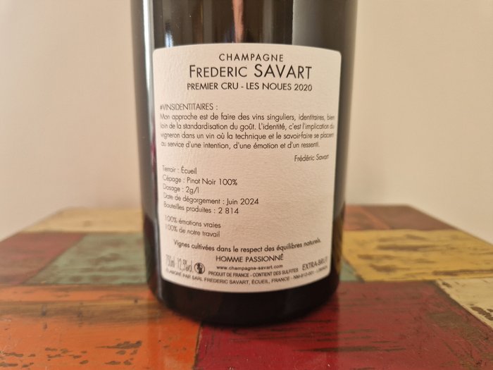 2020 Frederic Savart, Les Noues - Champagne 1er Cru - 1 Flaske (0,75L)