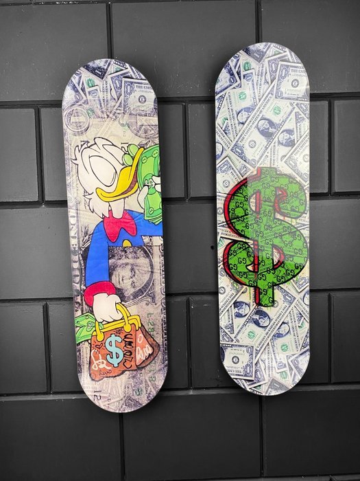 Mike Blackarts - Scrooge McDuck - Skateboard artwork