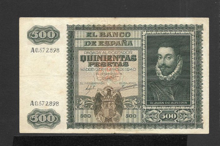 Spanien. - 2x 500 Peseta 1940-