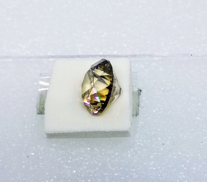 1 pcs Diamant - 535 ct - Brilliant - fancy yellowish brown - I1