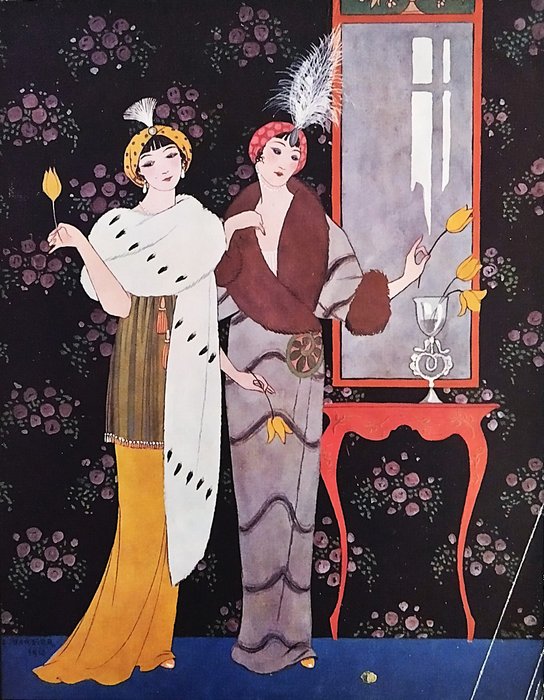 Georges Barbier e.a. - Fourrures. Portraits. Miniatures. Fourrures Max Leroy  Schmid - 1928